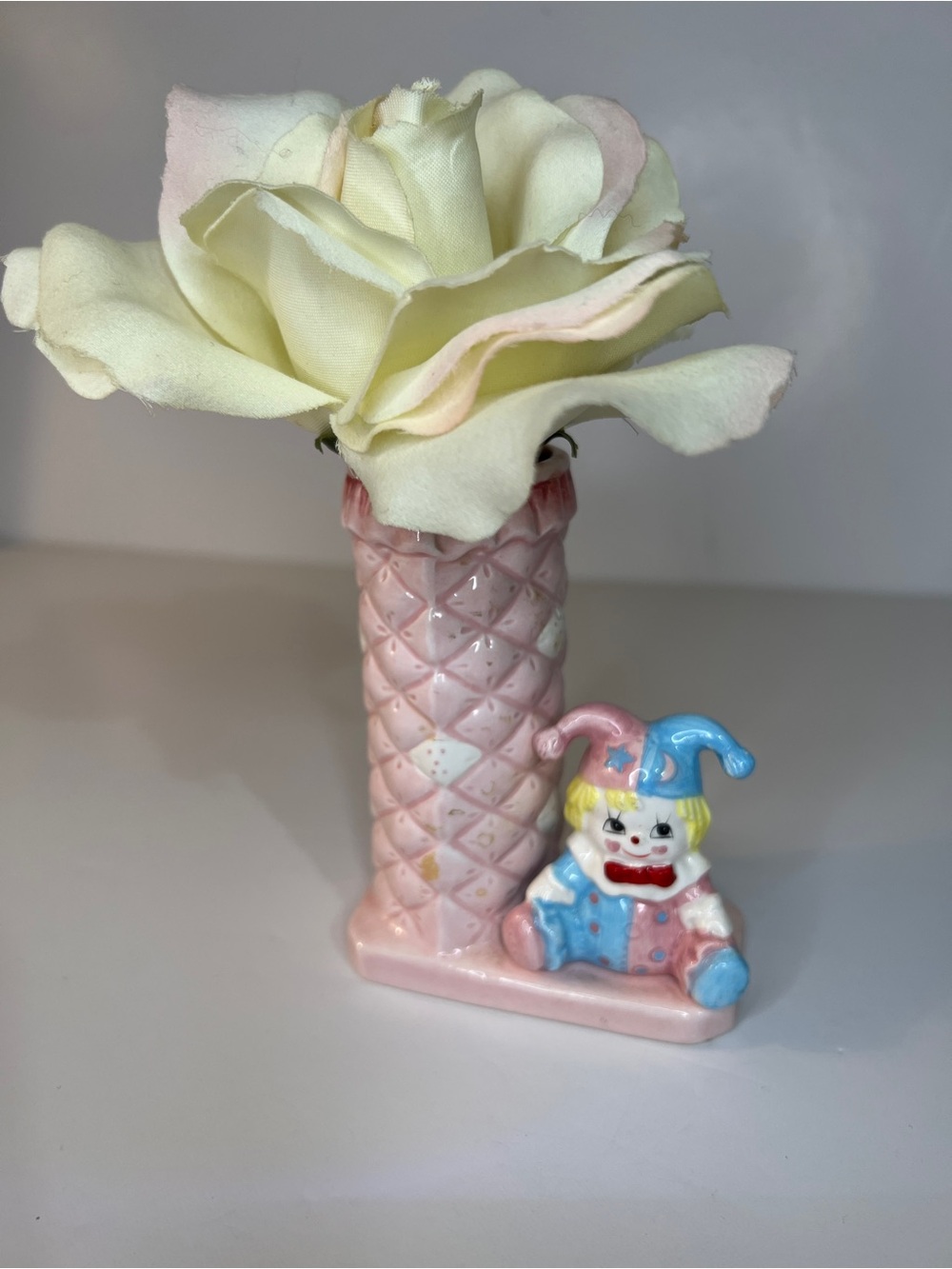 Mini Ceramic Vase with Happy Jester